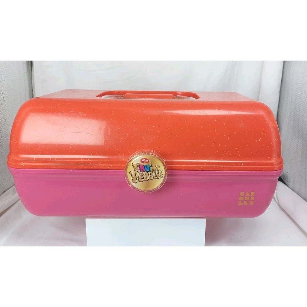Caboodles FRUITY PEBBLES On The Go Cosmetics Case Organizer W/ Mirror
